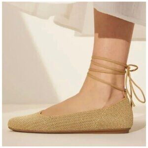 Rothy's The Square Wrap Gold Stripe Size 9.5 NEW
